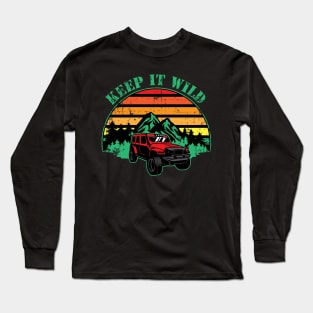 Keep It Wild Unisex Retro Vintage Long Sleeve T-Shirt